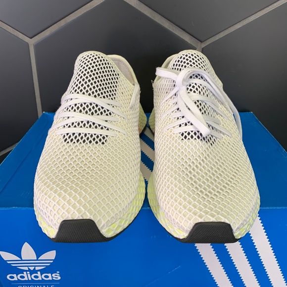 Adidas Deerupt Runner Chalk White Running Shoe - Picture 3 of 6